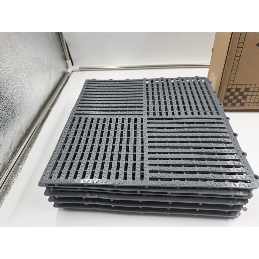 9 Pack Modular Interlocking Tiles Double Non-slip 12